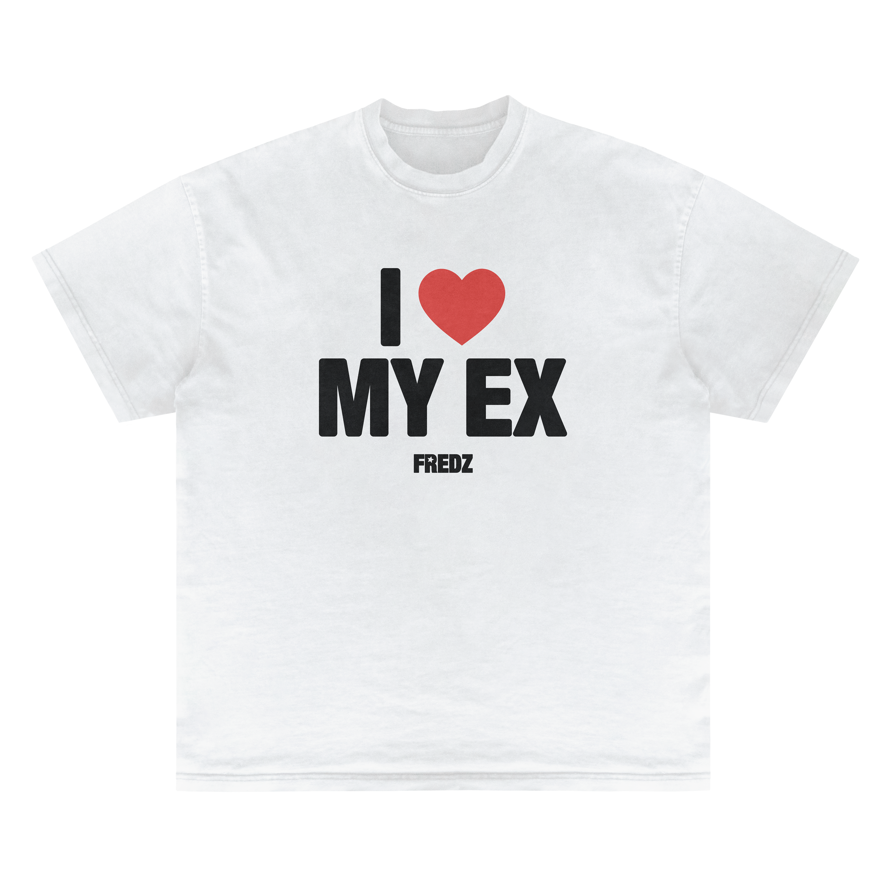 T-shirt "I LOVE MY EX" (Blanc)