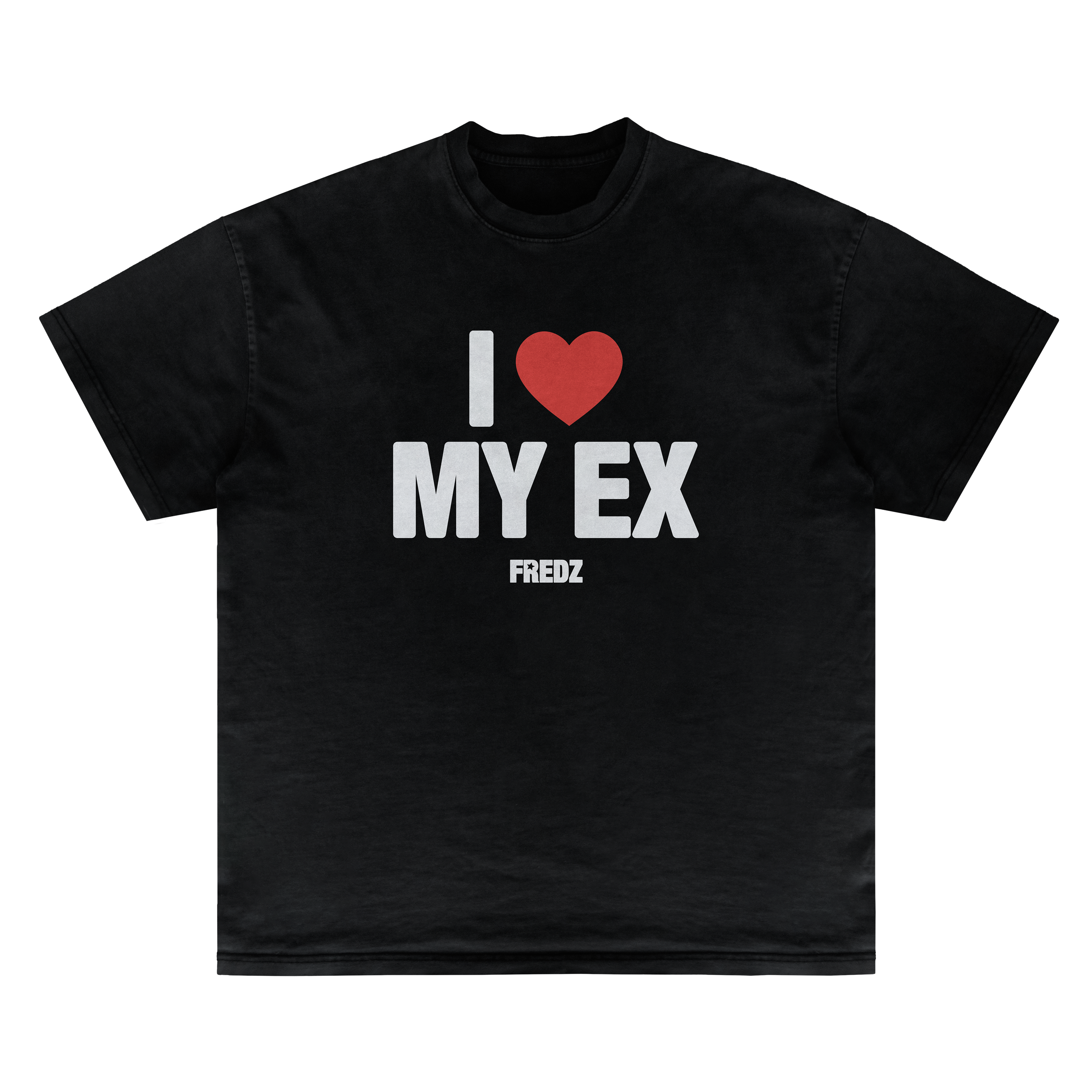 T-shirt "I LOVE MY EX" (Noir)