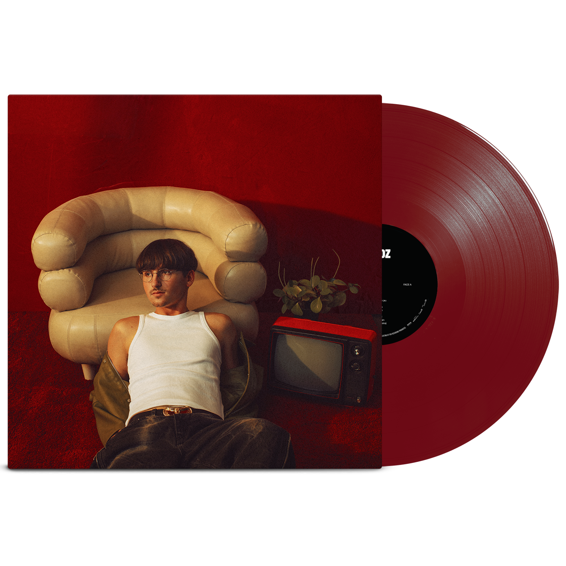 Vinyle "On s'enverra des fleurs" (rouge translucide)