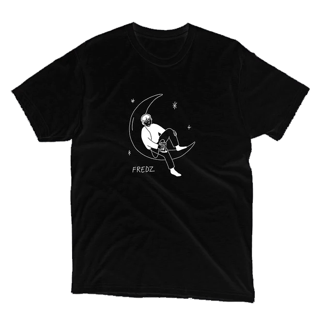 T-Shirt Noir "Astronaute"